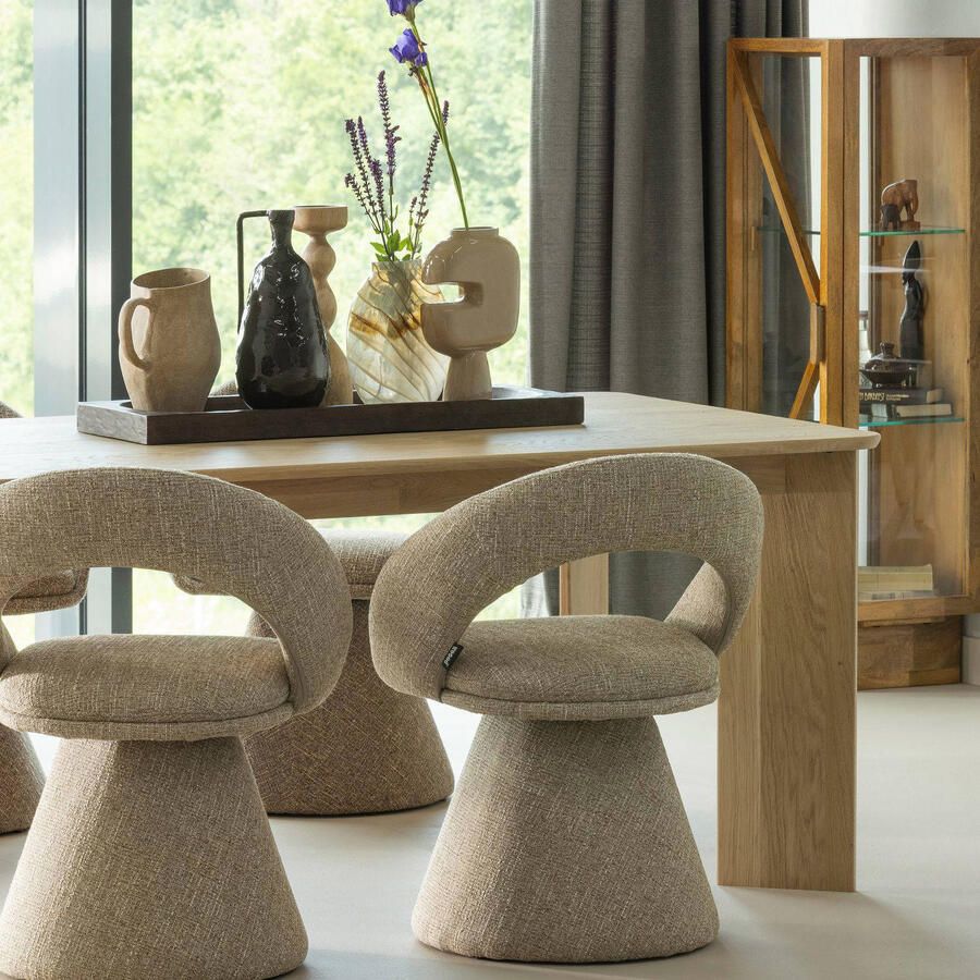 WOOOD Tablo Eettafel Afgerond DL 180 cm Eikenhout Transparant - Foto 2