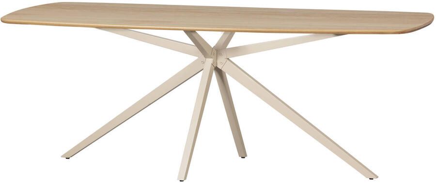 WOOOD Tablo Eettafel Deens Ovaal VJ 220 cm Eikenhout Transparant