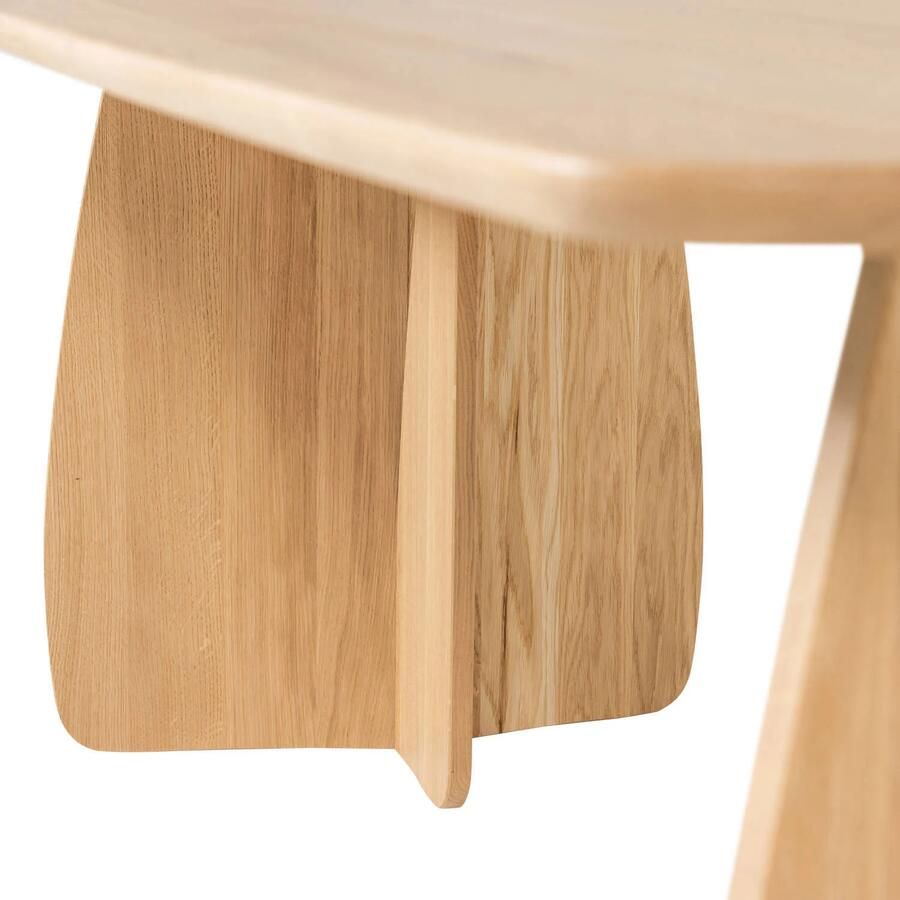 WOOOD Veere Eettafel Massief Eikenhout Naturel 200 x 100 - Foto 3
