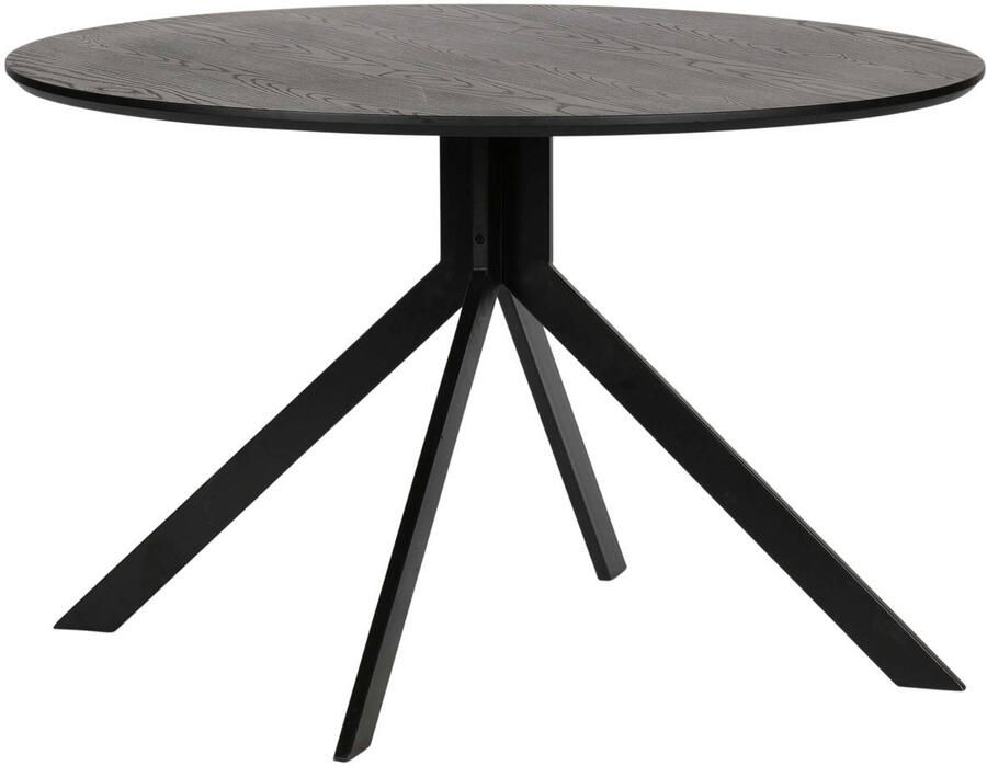 WOOOD Exclusive Bruno Eettafel Rond Mdf Zwart 75x120x120 - Foto 3