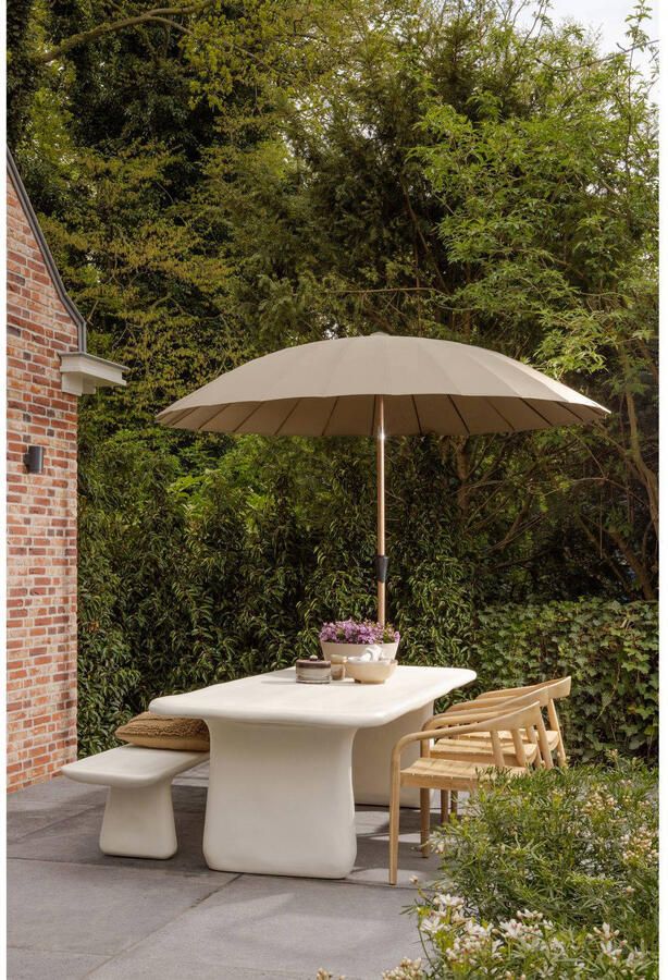 Basiclabel Loggia Eettafel Polymeer Naturel 75x240x100 - Foto 2