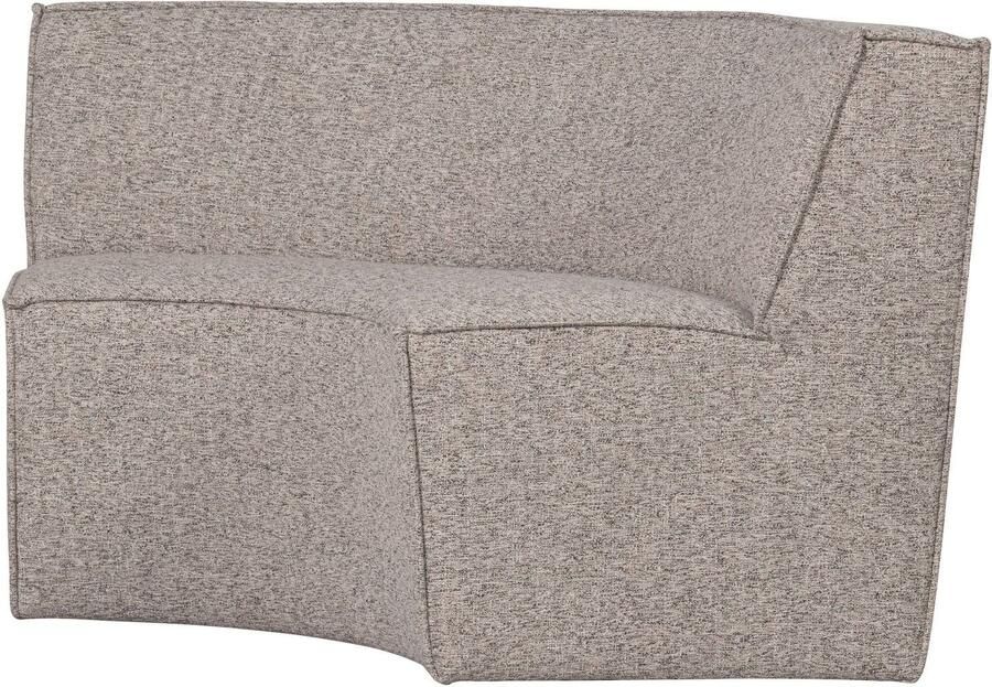 WOOOD Basiclabel Europa 2-Zits Eetbank Geweven Stof Zand 85x131x131
