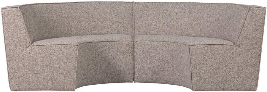 WOOOD Basiclabel Europa 4-Zits Eetbank Polyester Zand 85x372x93 - Foto 2