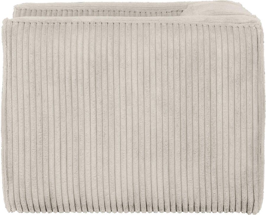 WOOOD Bean Fauteuil Grove Ribstof Naturel 74x146x98