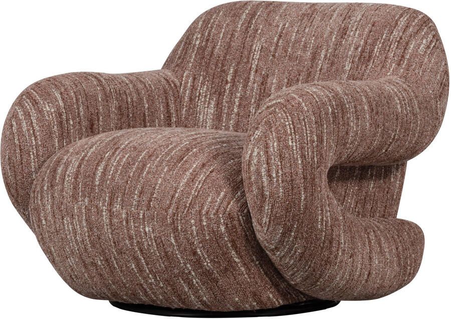 WOOOD Folke Fauteuil Chenille Oudroze Melange 70x88x88 - Foto 3
