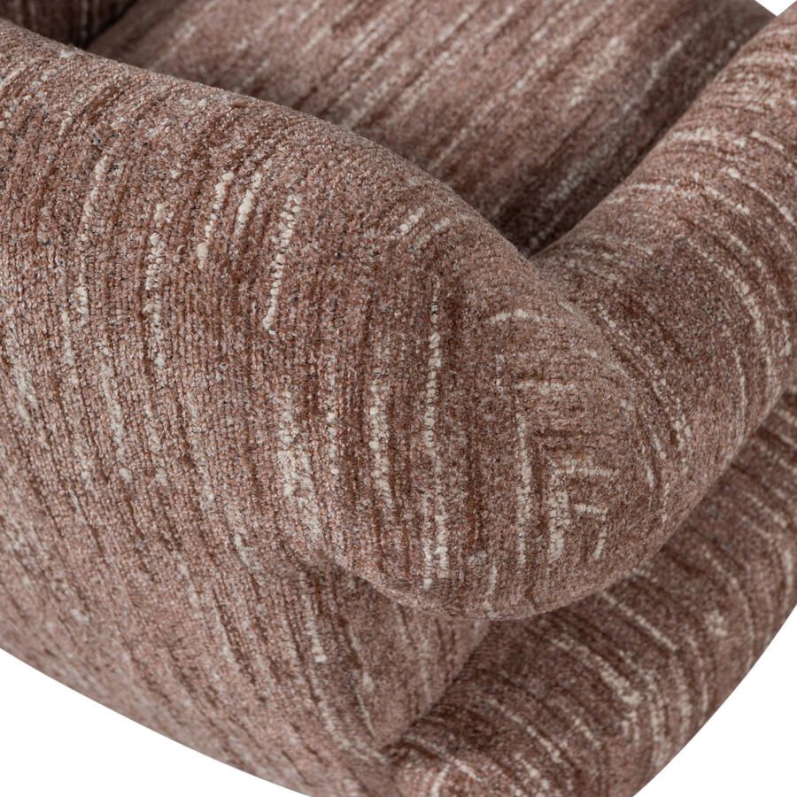 WOOOD Folke Fauteuil Chenille Oudroze Melange 70x88x88
