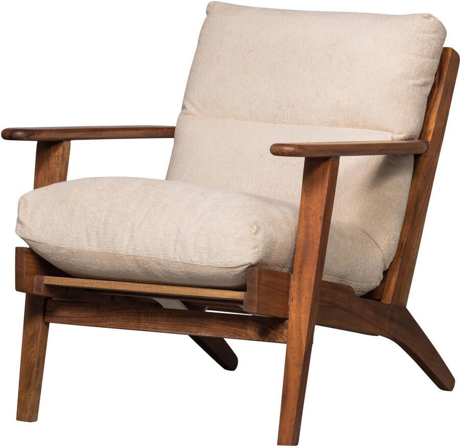 WOOOD Fauteuil Houston Frame van acaciahout maximale belasting 150 kg H 86 cm - Foto 5