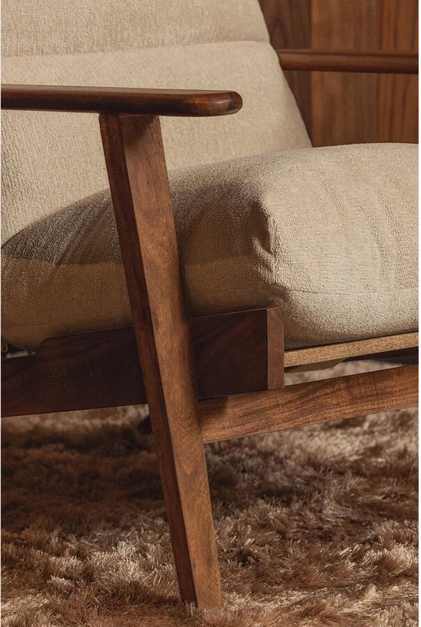 WOOOD Fauteuil Houston Frame van acaciahout maximale belasting 150 kg H 86 cm - Foto 4