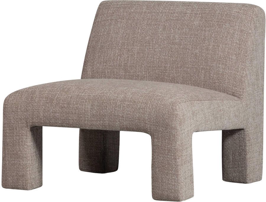 WOOOD Fauteuil Lavid geweven stof 4-poots frame h 73 cm x b 74 cm - Foto 8