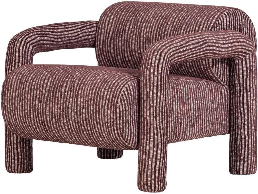 WOOOD Lenny Fauteuil Dessin Bordeauxrood 65x76x82 cm