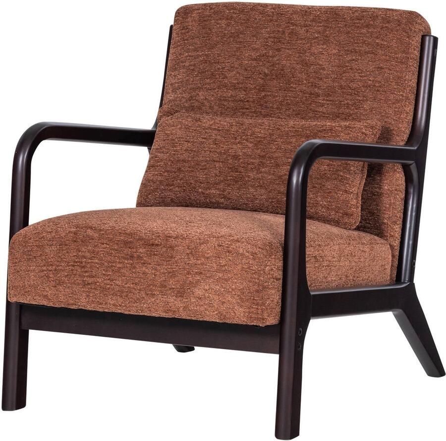 WOOOD Mark Fauteuil Chenille Bruin 75x67x82 cm