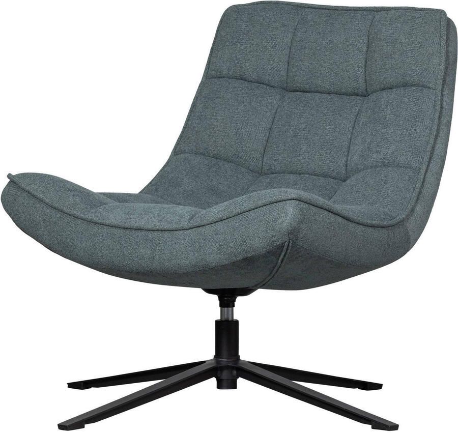 WOOOD Draaibare fauteuil Maudi Metalen frame gepolsterd met geweven stof H 84 cm x B 74 cm - Foto 2