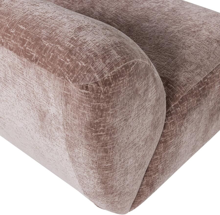 WOOOD Nomu Fauteuil Craquelé Velvet Lichtroze 74x76x92 cm - Foto 2
