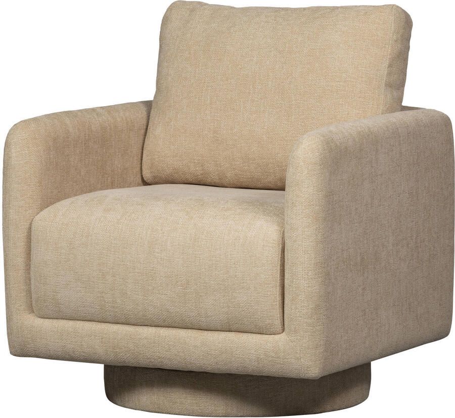 WOOOD Draaibare fauteuil OSCAR met zachte chenille bekleding breedte 78 cm - Foto 5