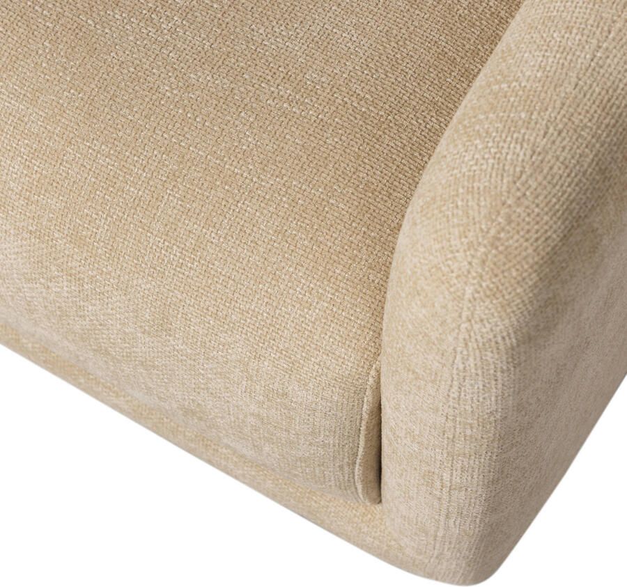 WOOOD Draaibare fauteuil OSCAR met zachte chenille bekleding breedte 78 cm - Foto 3