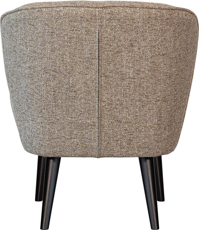WOOOD Sara Fauteuil Geweven Stof Naturel Beige 71x59x70 cm - Foto 4