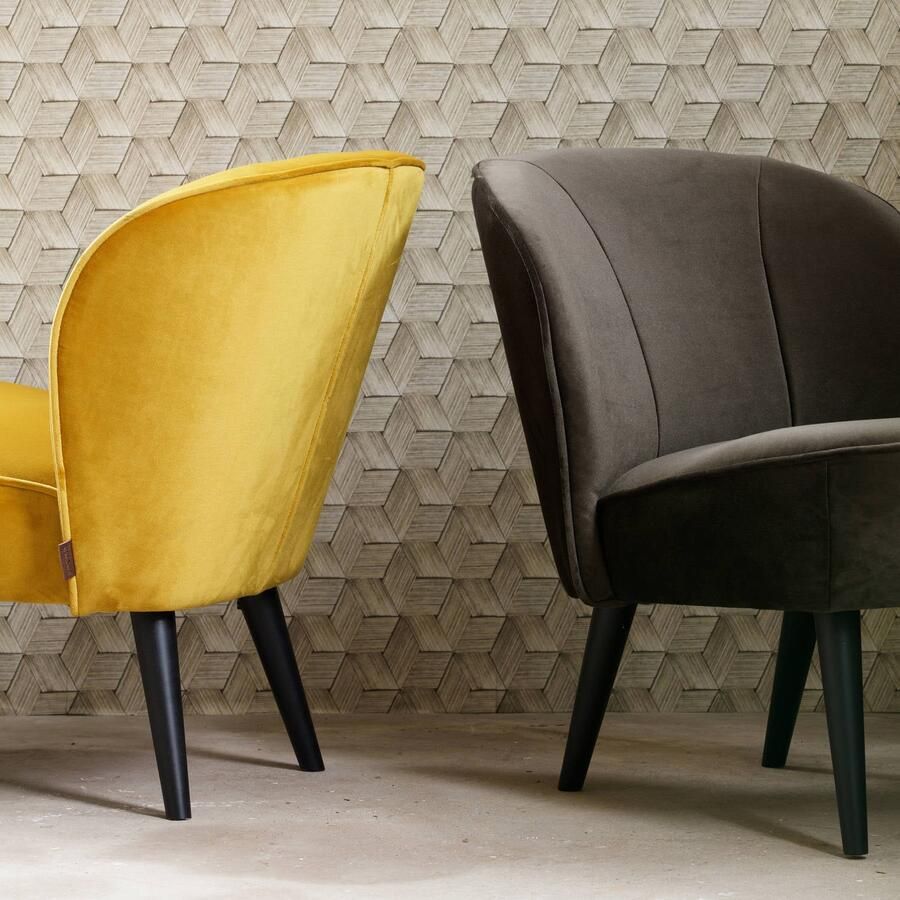 WOOOD Fauteuil Sara zacht gepolsterd 4-poots frame h 71 cm x b 59 cm - Foto 2