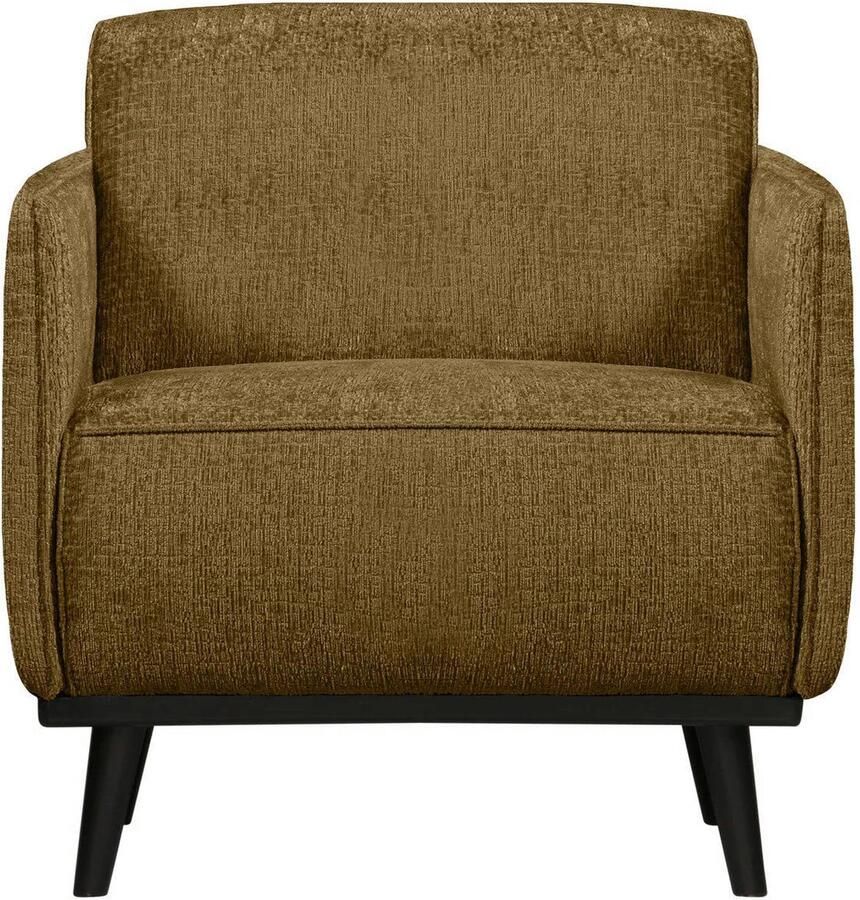 WOOOD Statement Fauteuil Met Armleuning Velvet Stof Brass Bruin 77x72x93 cm