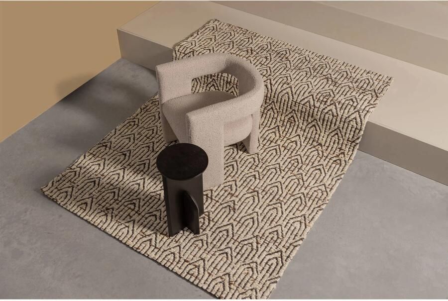 WOOOD Tiwa Fauteuil Bouclé Stof Beige 70x64x64 cm - Foto 3