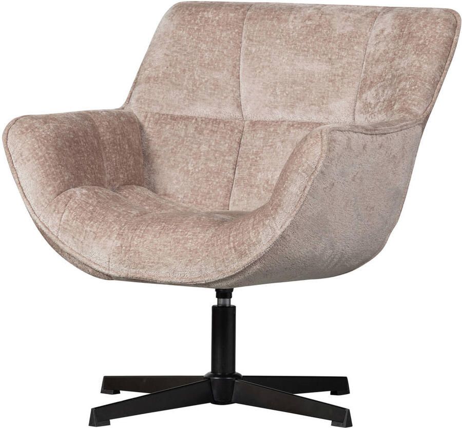 WOOOD Draaibare fauteuil Wibo met chenille-stof breedte 71 cm - Foto 6
