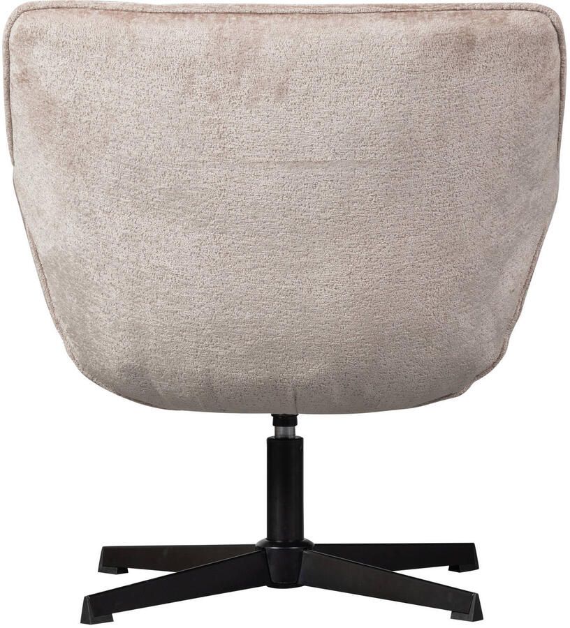 WOOOD Draaibare fauteuil Wibo met chenille-stof breedte 71 cm - Foto 4