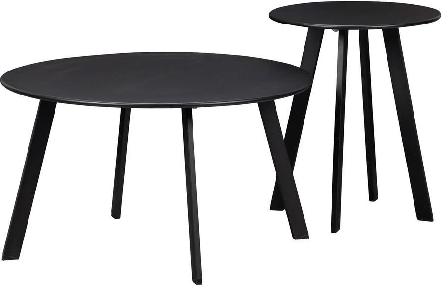 WOOOD Bijzettafel Buiten Fer Metaal Zwart 40x70x70 - Foto 2