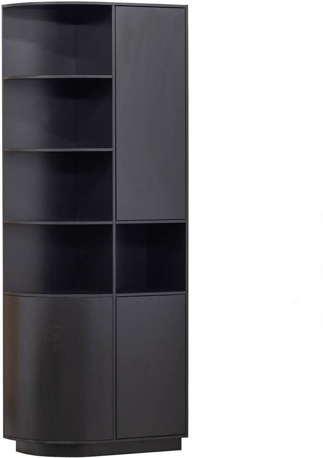 WOOOD Exclusive Finca Opbergkast Rond Links Zwart 210x78x40 - Foto 2