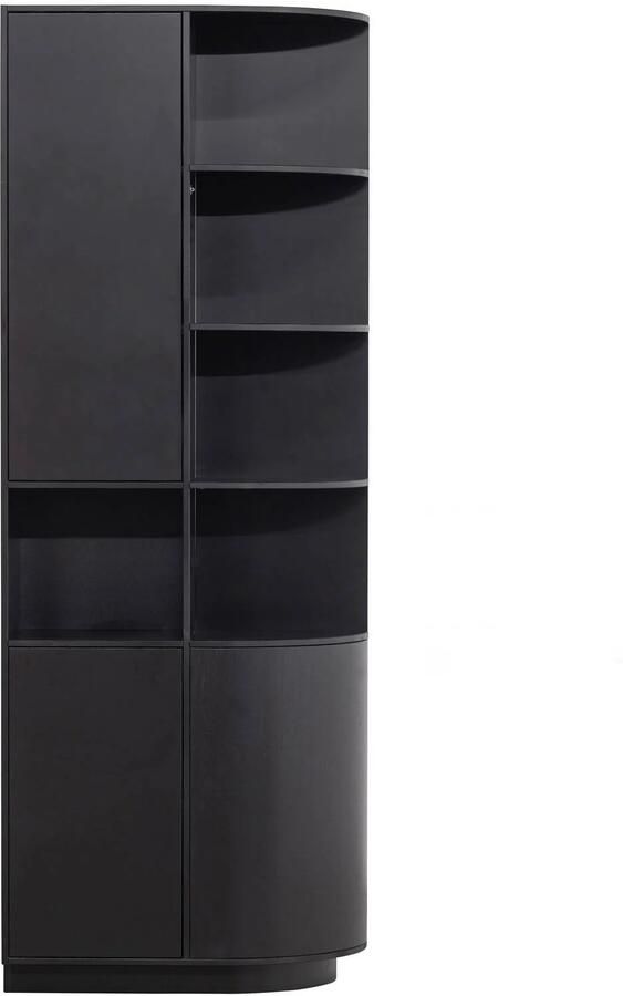 Woood " Exclusive Finca Kast Grenenhout Opbergkast Rond Rechts "