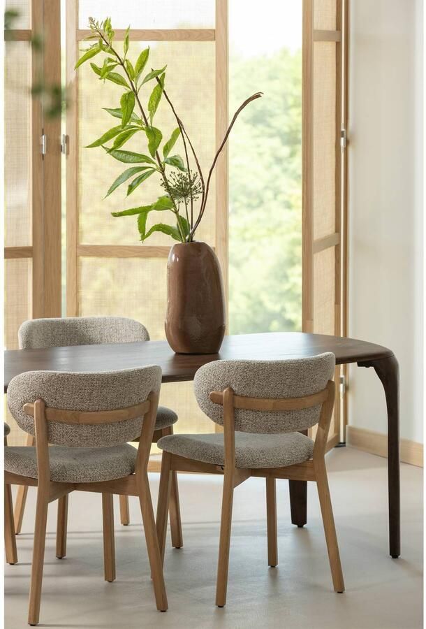 WOOOD Fiore Eettafel Mango Hout Walnoot 76x230x95 - Foto 3