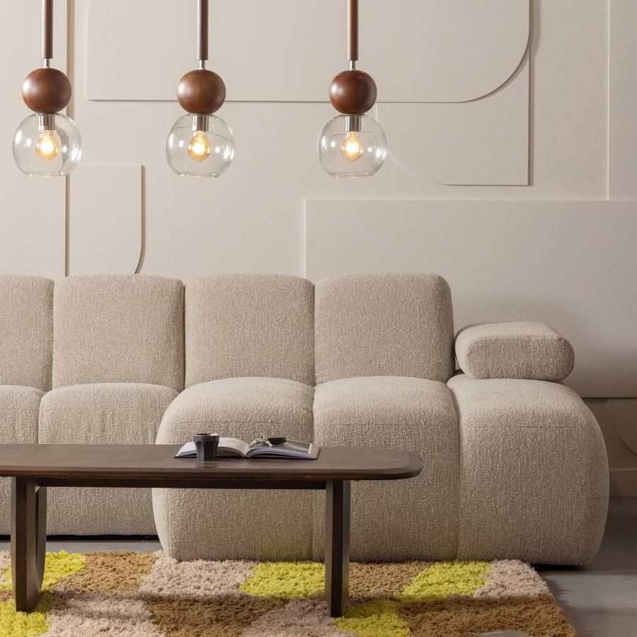 BePureHome Frequent Salontafel Royaal Tafelblad Massief Mangohout Walnoot Bruin 40x120x60 cm - Foto 2