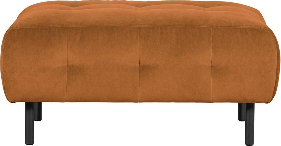 WOOOD Exclusive WOOOD Hocker Lloyd Velvet Cinnamon Vierkant