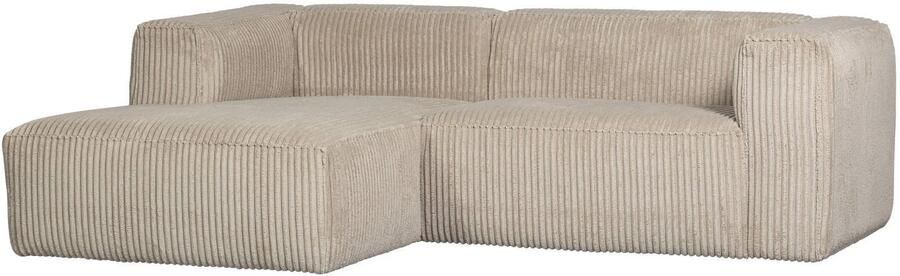 WOOOD Bean Chaise Longue Bank Links Ribstof Travertin 73x254x178 - Foto 2
