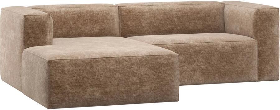 WOOOD Bean Chaise Longue Bank Links Chenille Velvet Terra
