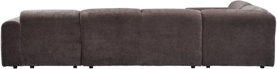 WOOOD hoekbank links Cloud Chenille Warm Bruin 80x345x198 cm - Foto 2
