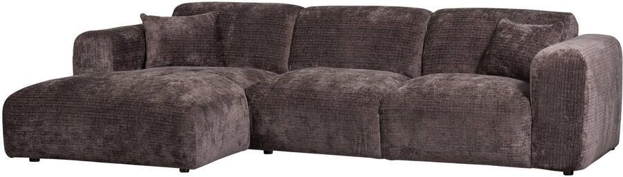 WOOOD Cloud Chaise Longue Bank Links Chenille Bruin 80x280x165 - Foto 3