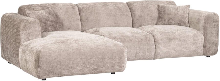 WOOOD Cloud Chaise Longue Bank Links Chenille Naturel 80x280x165