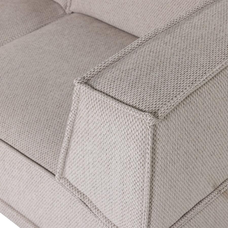 WOOOD Manu Chaise Longue Bank Grove Chenille Naturel 73x286x160 - Foto 2