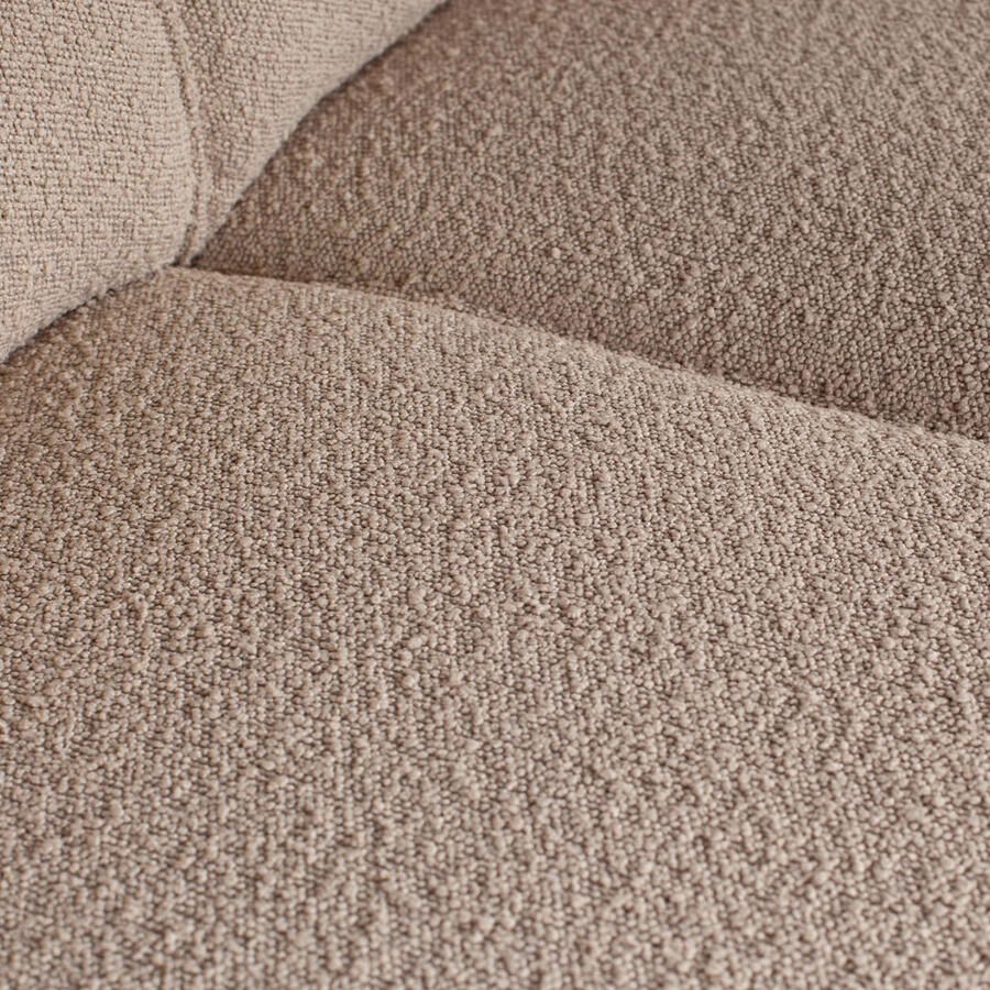 BePureHome Statement Hoekbank Links Boucle Beige 77x274x210