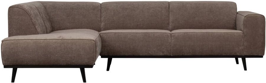 BePureHome Statement Hoekbank Links Rib Taupe 77x274x210 - Foto 3