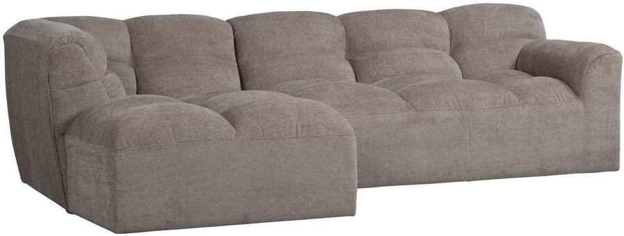 WOOOD Tibas Chaise Longue Bank Links Geweven Stof Zand - Foto 3