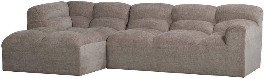 WOOOD Tibas Chaise Longue Bank Links Geweven Stof Zand - Foto 2