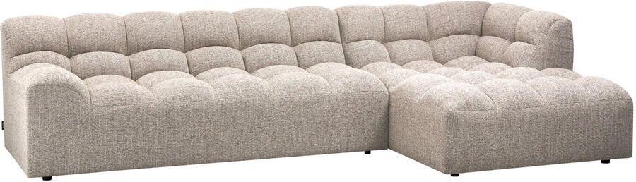 WOOOD Allure Chaise Longue Bank Rechts Stof Naturel 79x324x165