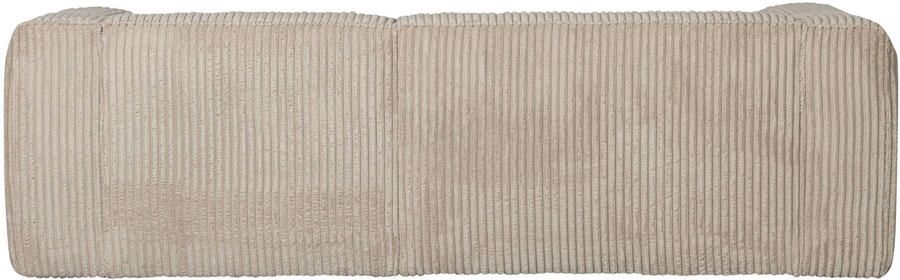 WOOOD Bean Chaise Longue Bank Rechts Ribstof Travertin -73x254x178 - Foto 5