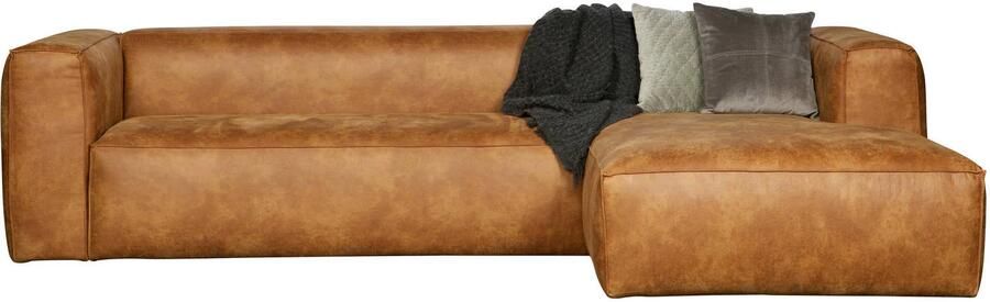 Woood Bean Hoekbank met Chaise Longue Rechts Eco-leder Cognac - Foto 6