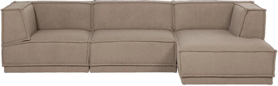 WOOOD Manu Chaise Longue Bank Rechts Teddy Taupe 73x286x160 - Foto 3
