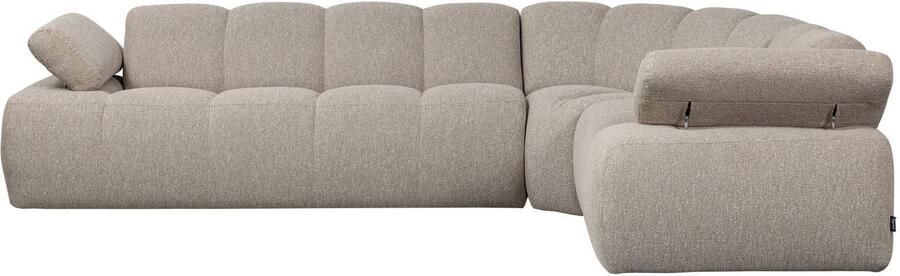 WOOOD Mojo Hoekbank Rechts Bouclé Beige Melange 74x310x230 - Foto 2