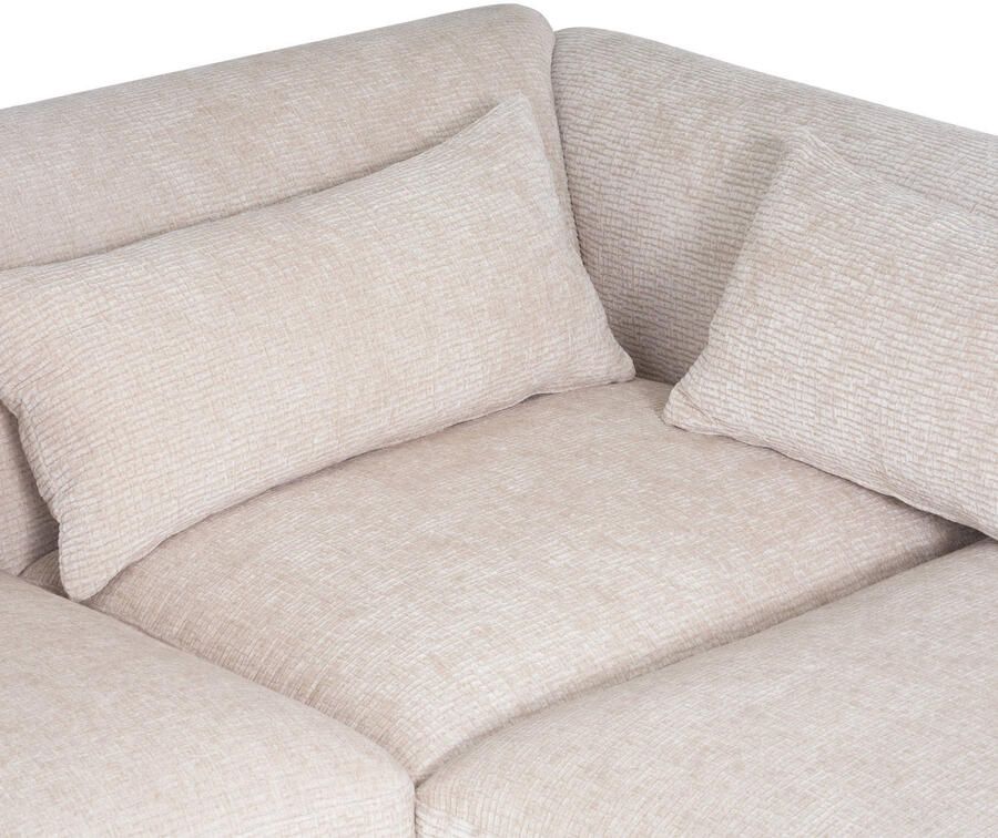 WOOOD Brenvo Hoekbank Rechts Structure Velvet Zand 73x306x178 - Foto 4