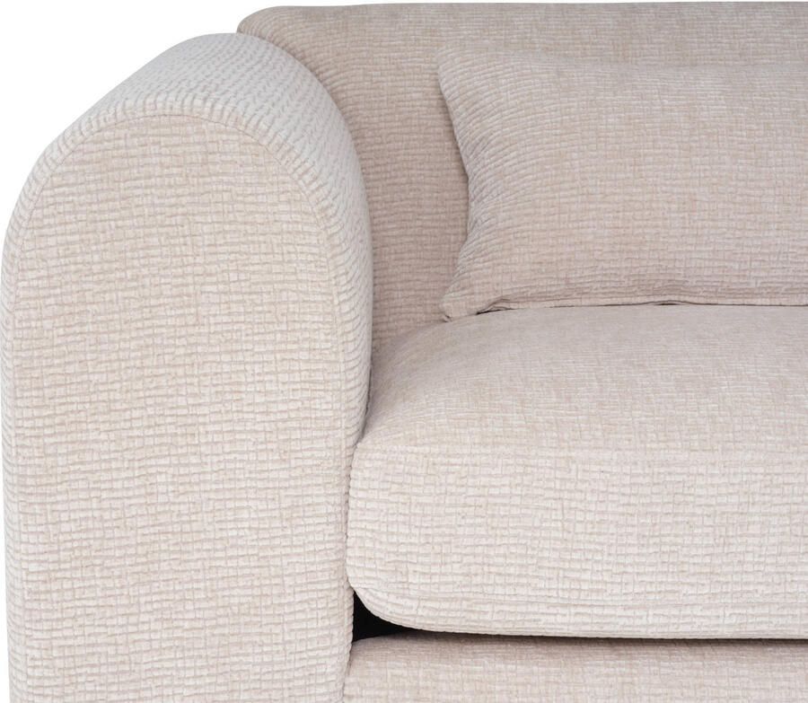 WOOOD Brenvo Hoekbank Rechts Structure Velvet Zand 73x306x178 - Foto 3