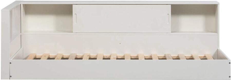 WOOOD Carter Hoekbed Links Rechts Grenenhout Wit 90x200 - Foto 2