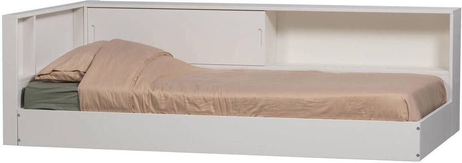 WOOOD Carter Hoekbed Links Rechts Grenenhout Wit 90x200 - Foto 3